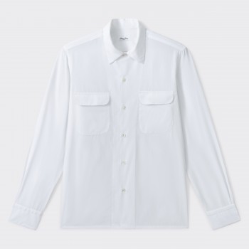 Two Pockets Shirt : White