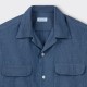 Chambray Two Pockets Shirt : Blue