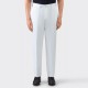 Cotton Single Pleat Trousers : White