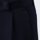 Cotton Single Pleat Trousers : Navy