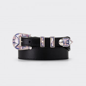 Ranger Belt Amérindienne en Nacre « Mother of Pearl » : Blanc