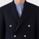 “Ballon” Fresco Double-Breasted Blazer : Navy