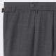 Pleated Fresco Trousers : Grey