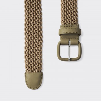 Ceinture Tressée : Olive 