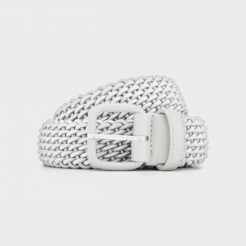 Woven Elastic Belt : White 