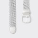 Ceinture Tressée : Blanc 