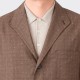 Glencheck Tropical Wool Teba Jacket : Brown/Beige