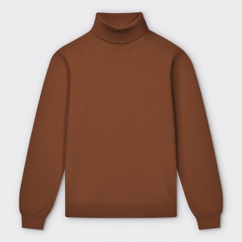 Cashmere Turtleneck Sweater : Tobacco