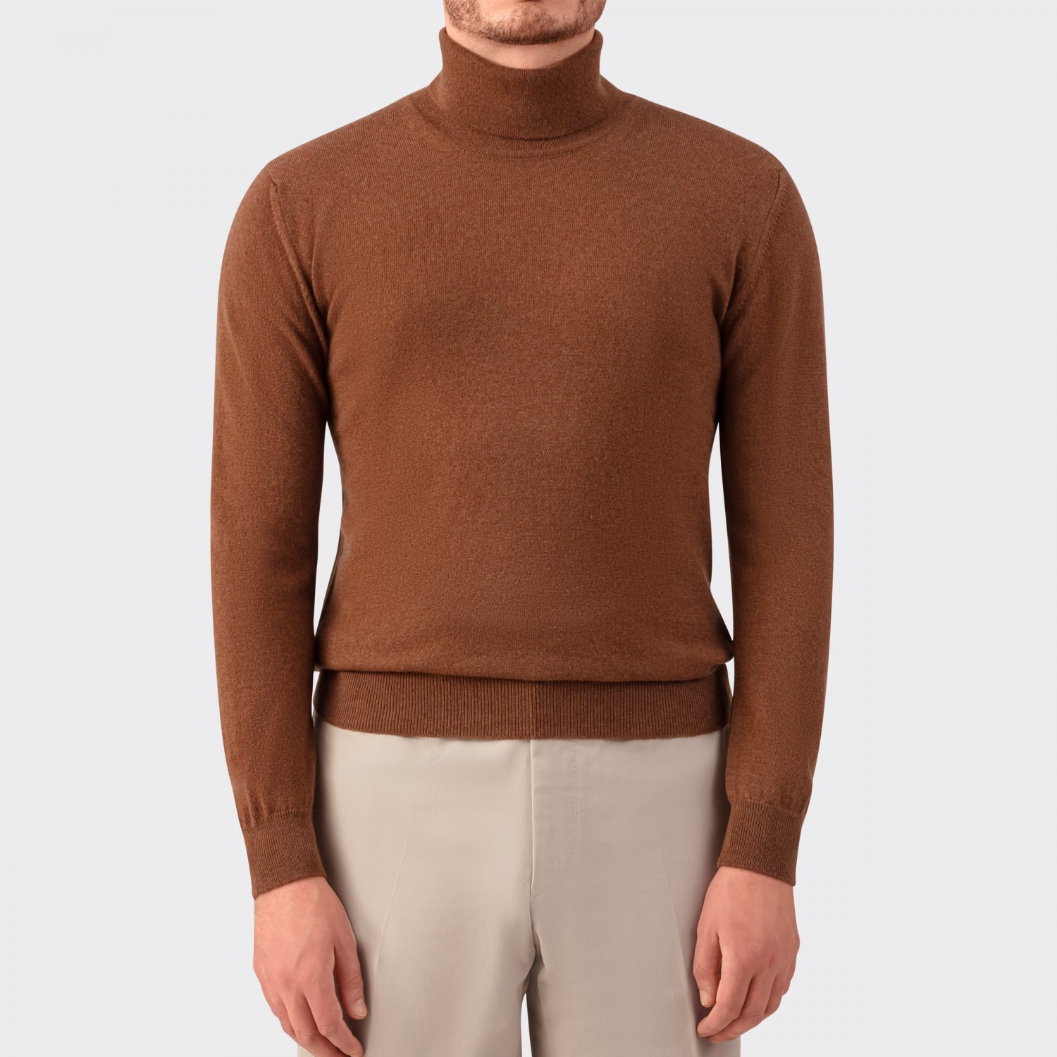 Beige cashmere turtleneck sweater sales