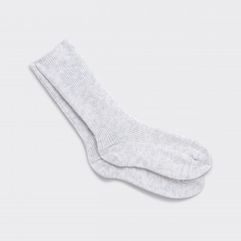 Chaussettes Cachemire : Gris Clair