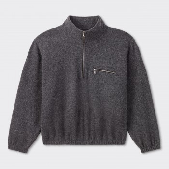 Polaire en Laine : Gris