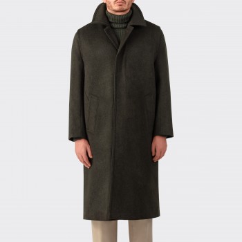 Loden Overcoat : Dark Green