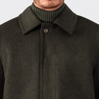 Loden Overcoat : Dark Green