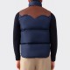 Down Vest : Navy/Sky Blue