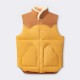 Leather “Christy” Vest : Light Brown/Natural