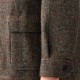 Harris Tweed Teba Jacket : Olive Green/Rust