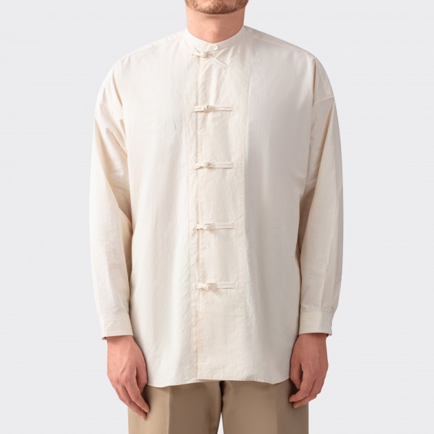 Mandarin Shirt : Ecru