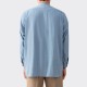 Chambray Mandarin Shirt : Sky Blue