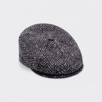 Casquette «  6 Panels  » Donegal Larges Chevrons : Gris