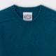 Brushed Wool Crewneck Knit : Petrol Blue