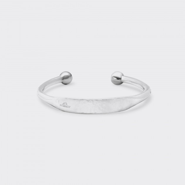 Bracelet Jonc Martelé : Argent 925