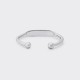 Torque Identity Hammered Bangle : 925 Silver