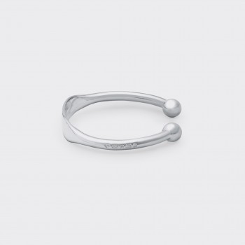 Torque Identity Hammered Bangle : 925 Silver