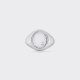 Oval Hammered Signet : 925 Silver/925 Silver