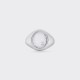 Oval Hammered Signet Ring : 925 Silver/925 Silver