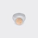 Oval Hammered Signet : 925 Silver/18ct Rose Gold