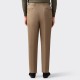 Pantalon à Pinces Lourde Gabardine : Beige