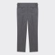 Pleated Flannel Trousers : Light Grey 
