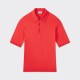 Short Sleeves Cotton Polo Shirt : Red