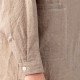 Linen Popover Shirt : Beige