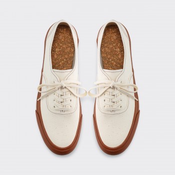 Chaussures de Sport “Oxford” : Ecru/Brique