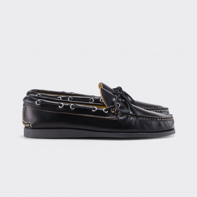 Horween Chromexcel Canoe Shoes : Black