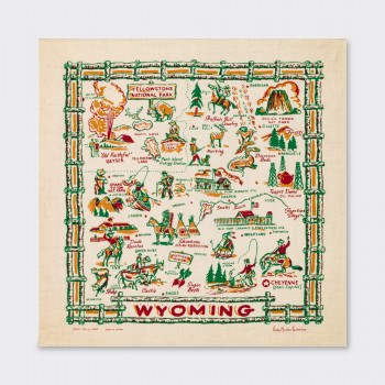 Wyoming Linen Bandanna : Beige