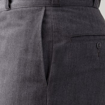 1963 Cotton Stay Pressed Trousers : Grey