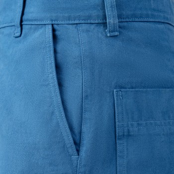 Pantalon "4 Pocket" Denim de Coton : Bleu Pastel