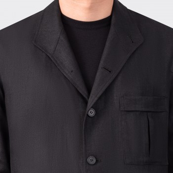 French Linen Safari Teba : Black