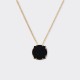 Chain with Onyx Pendant : Yellow Gold