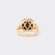 Bague Onyx : Or Jaune