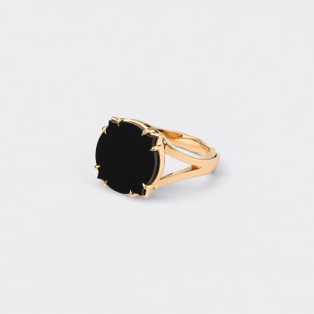 Bague Onyx : Or Jaune