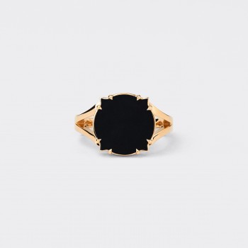 Bague Onyx : Or Jaune