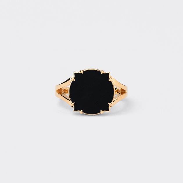 Bague Onyx : Or Jaune