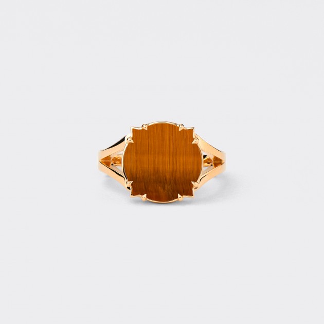 Tiger’s eye Ring : Yellow Gold