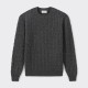 Pull Torsadé en Cachemire : Gris