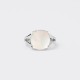 Mother of Pearl Ring : White Gold