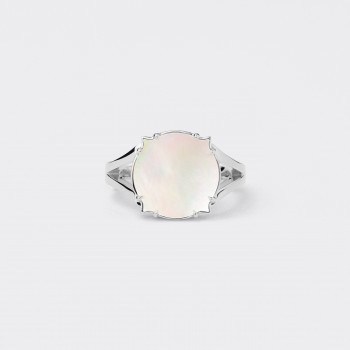 Bague Nacre : Or Blanc