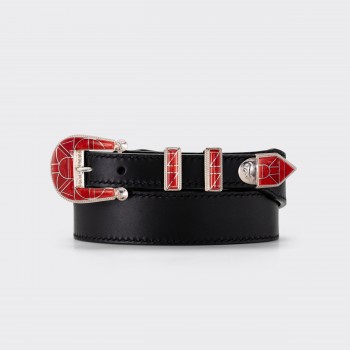 HARPO for BEIGE : Ranger Belt Amérindienne en Corail : Noir